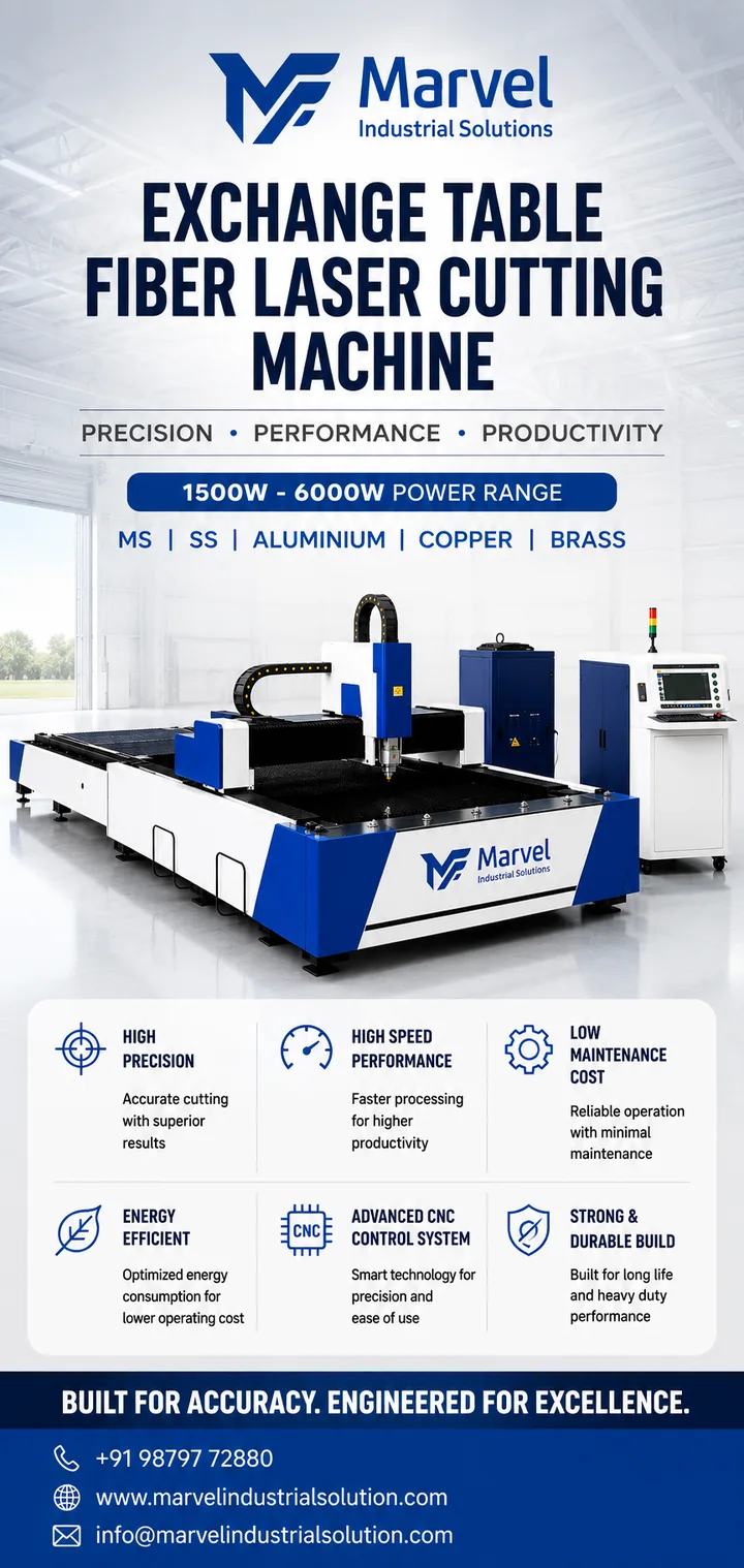 Exchange Table Fiber Laser Cutting Machine specifications and benefits