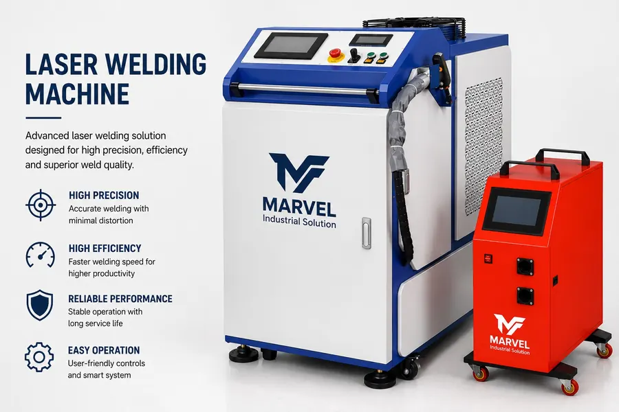 Portable laser welding machine for stainless steel and mild steel fabrication
