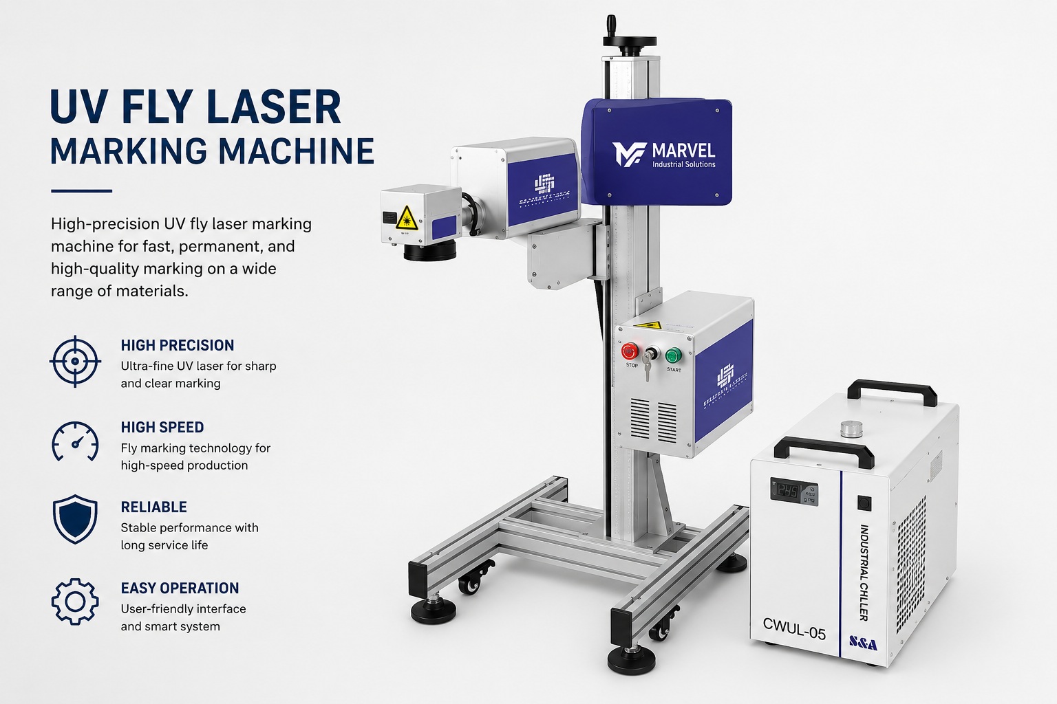 UV Fly Laser Marking Machine