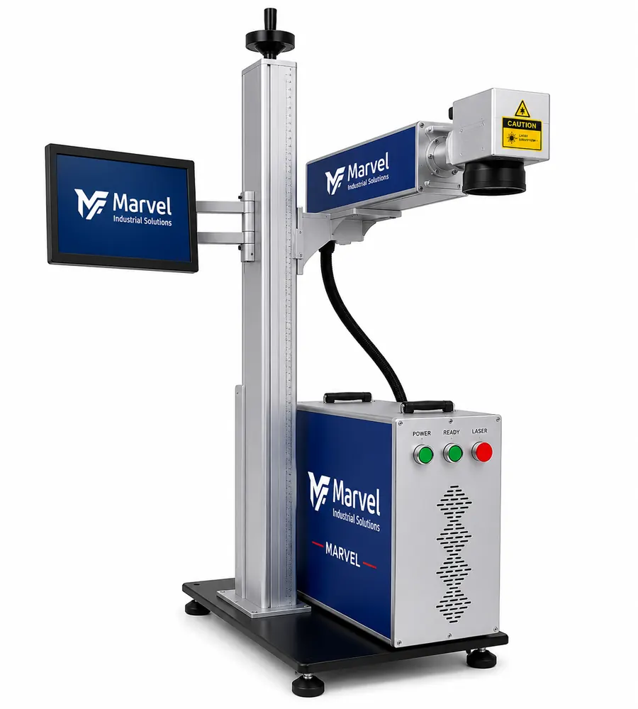UV fly laser marking system for online conveyor coding UV fly laser marking system for online conveyor coding